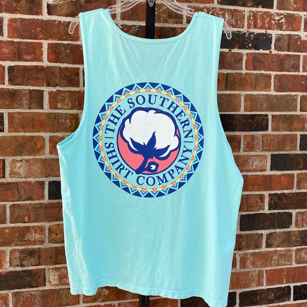 Southern Shirt Tank Top Mint Green Size L